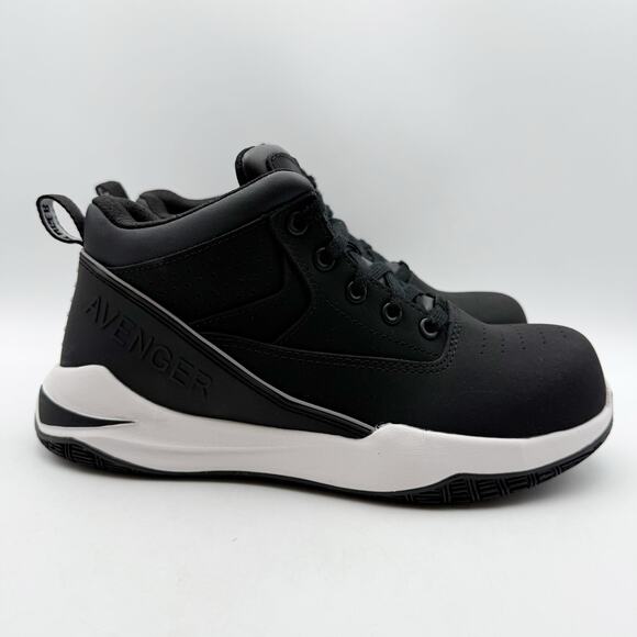 Avenger Mens Reaction SR CT Work Sneakers US 8 D EU 41.5 Black White NIB main image 6